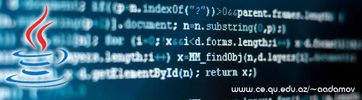 Object Oriented Programming cource | Assoc.Prof. Abzetdin Adamov | Computer Engineering Department | Qafqaz University